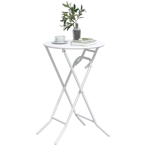  Stol za vrt Bijelo 50 x 50 x 72 cm Metal Slike