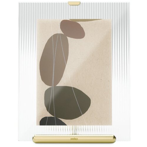 Umbra Stakleni stojeći okvir u zlatnoj boji 19x23 cm Flute &amp;ndash; Slike