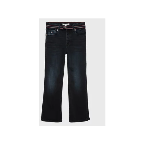 Tommy Hilfiger Jeans hlače Slouchy KG0KG06858 Mornarsko modra Regular Fit