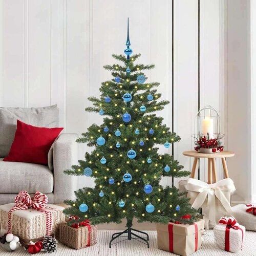 vidaXL Umjetno božićno drvce s nogom with LEDs s stalakom 150cm PVC Cene
