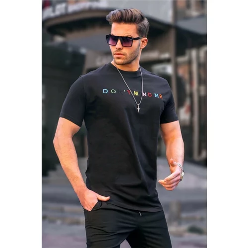 Madmext Men's Black T-Shirt 5363