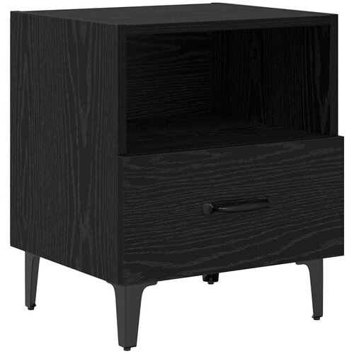  Noćni ormar Crni hrast 40 x 35 x 47.5 cm Konstruirano drvo Slike