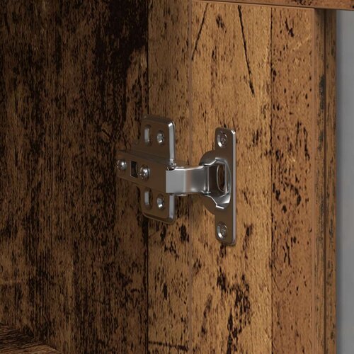  Zidni ormar s staklenim vratima Starinsko drvo 69 5x34x90 cm Slike