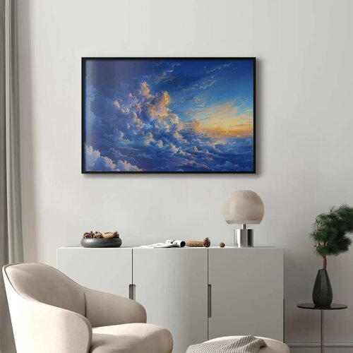  Plakat When the Sky Becomes Canvas: A Masterpiece of Nature in the Clouds 30x21 Crni okvir Slike