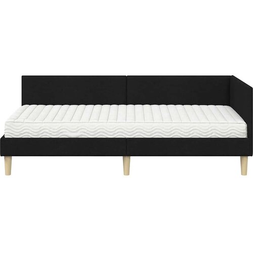  Kutni krevetni okvir s madracem Ostalo 2 pcs Zelena tkanina Slike