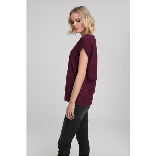 Urban Classics Ladies Extended Shoulder Tee cherry Cene