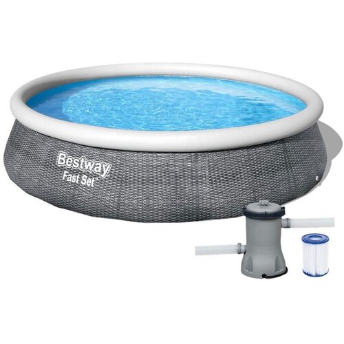 Bestway Bazen Fast Set s ratanom 396*84 cm Slike