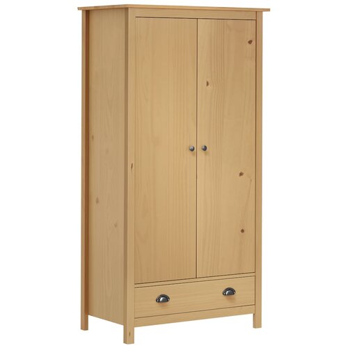 vidaXL Dvokrilni ormar Hill 89 x 50 x 170 cm od masivne borovine Cene