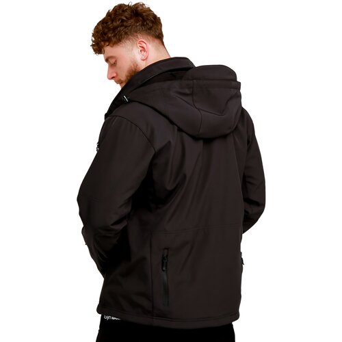 GymBeam men&amp;lsquo;s softshell jacket black Slike