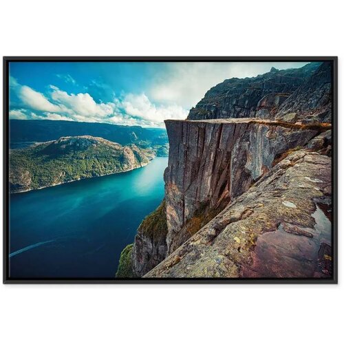  Slika - Rock City (1 Part) Vertical 60x40 U crnom drvenom okviru Slike