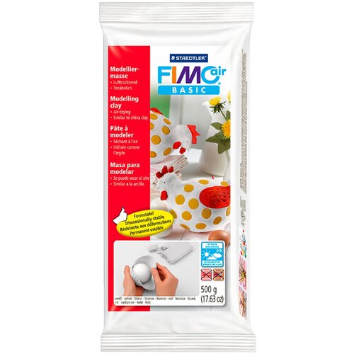 Staedtler Modelirna masa Fimo air basic, 500g, bela Slike