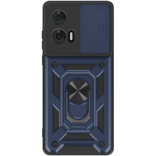 Oem Mayaxess, Udarno ohišje z magnetnim obročem Night Blue Mayaxess za Motorola Edge 50 Fusion, Modra noč, (5000193344) Cene
