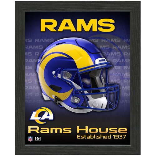 The Highland Mint los angeles rams team helmet frame fotografija v okvirju Cene