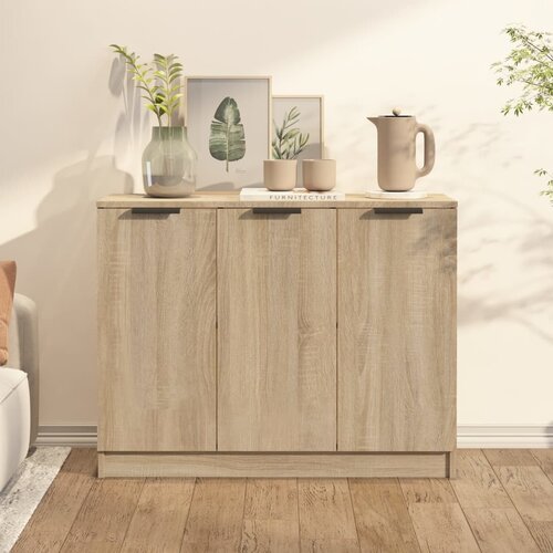 VidaXL komoda boja hrasta sonome 90,5x30x70 cm od konstruiranog drva Slike