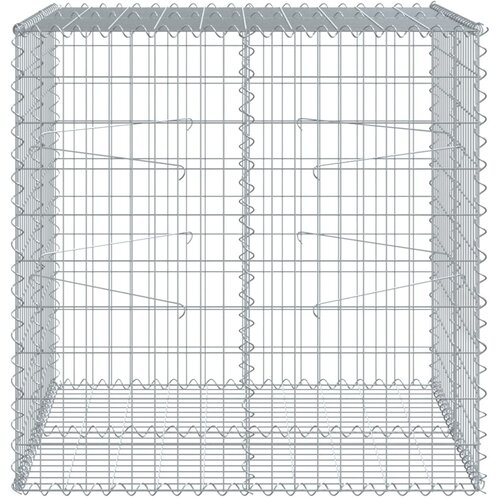  Gabionska ko&amp;scaron;ara s poklopcem 100x100x100 cm pocinčano željezo Slike