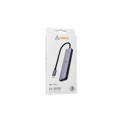 S Box Adapter H 999, USB Type C / HDMI - 7u1 Slike