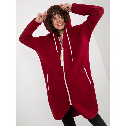 RELEVANCE Sweatshirt-RV-BL-4742.20P-burgundy Cene