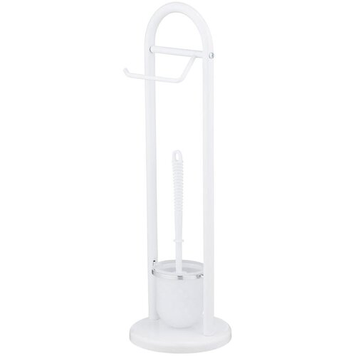 Wenko 17092100 - Toaletna četka SIENA 19x63 cm bela/saten Cene