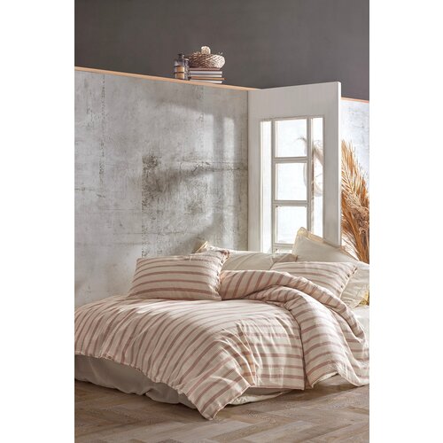 Aberto Design komplet posteljina Solaris, 200x220 cm, Terakota-Krem Slike