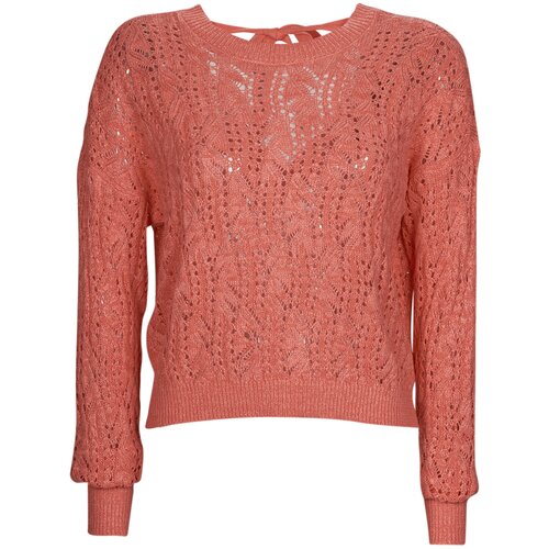 Vero Moda Puloverji VMVERENA LS OPEN BOW BACK PULLOVER BOO Oranžna Slike