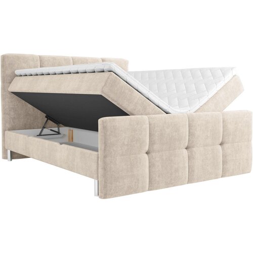 Esposa POSTELJA Z VZMETNICO 180 cm x 200 cm , tekstil bež Slike