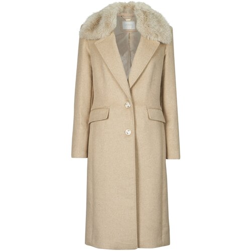 Guess NANCY FIT COAT FAUX FUR COLLAR Bež Slike