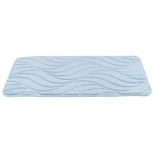 Wenko Svijetlo plava kupaonska prostirka od memorijske pjene 50x80 cm Tropic – Cijene