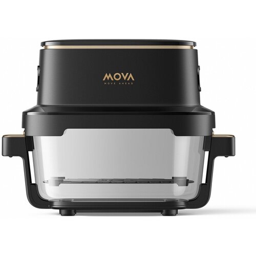 MOVA AF20 Pro &amp;ndash; Friteza na vroč zrak s steklenimi posodami 4 L in 2,5 L, 1700 W, 8 programov, črna Slike