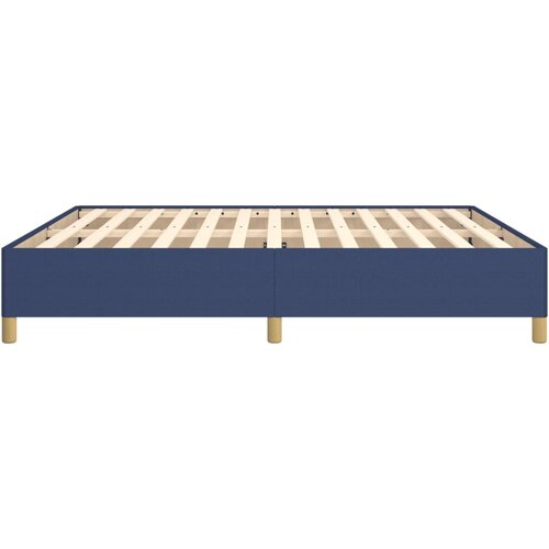  Okvir za krevet bez madraca plavi 160x200 cm od tkanine Slike