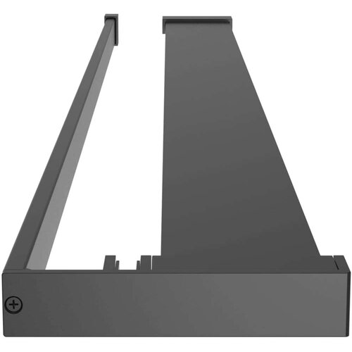  Polica za zid tu&amp;scaron;-kabine crna 80 cm aluminijska Slike