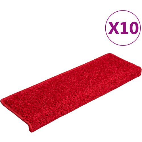 Maison Chic Preproga, Ruge za stopnice 10 kosov 65x21x4 cm rdeče, (22120997) Cene