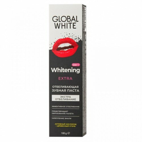 Global White zubna pasta za beljenje zuba extra whitening Slike