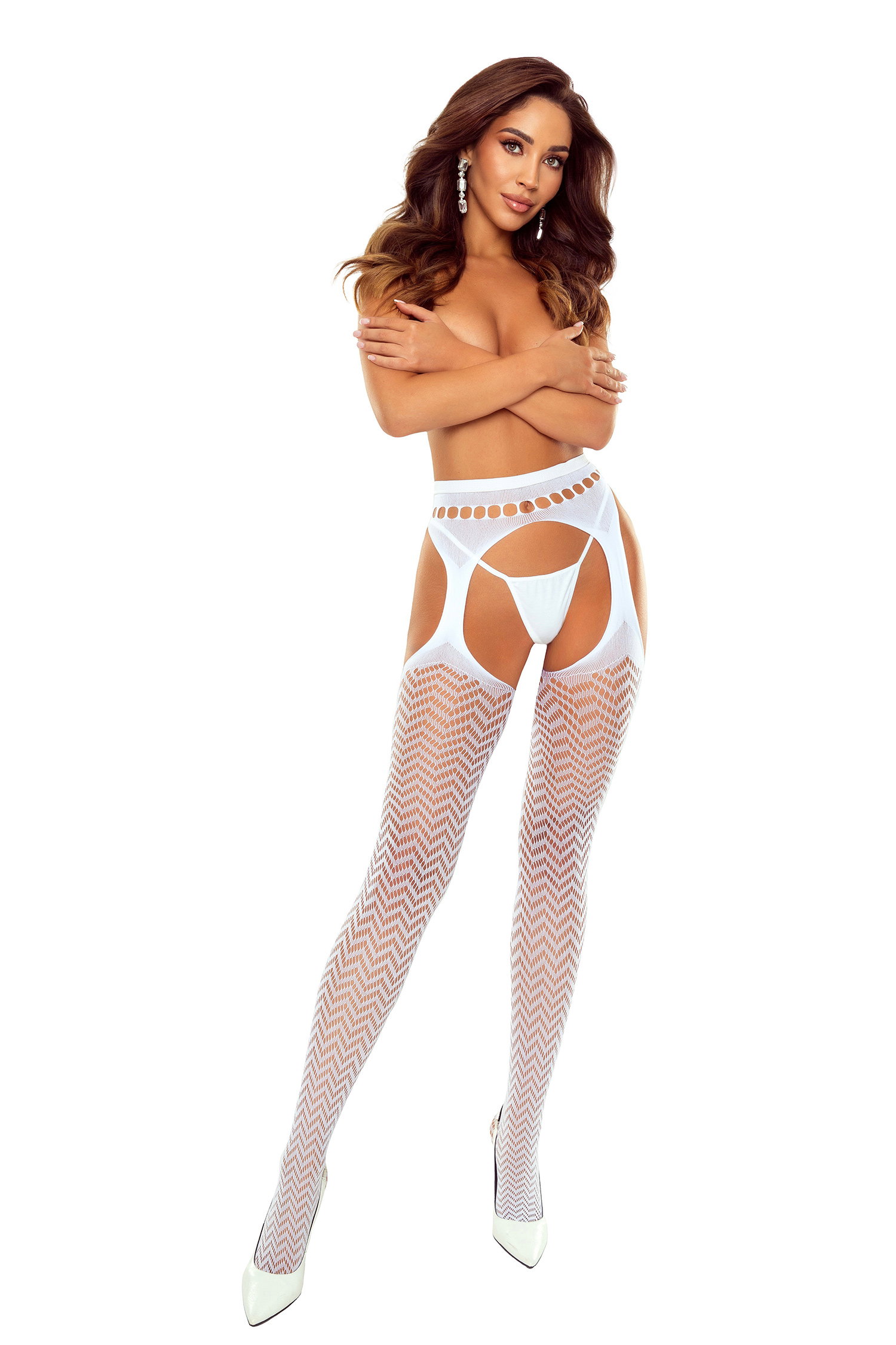 Passion S032 Tights White Slike