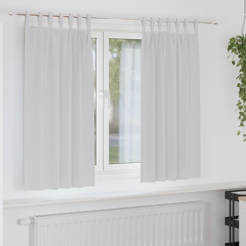 vidaXL Zavjese za zamračivanje 2 pcs Svijetlo siva 175 x 140 cm Cijene