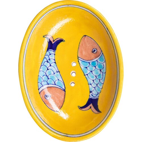  Podstavek za milo Fish Blue Pottery - 1 kos Cene