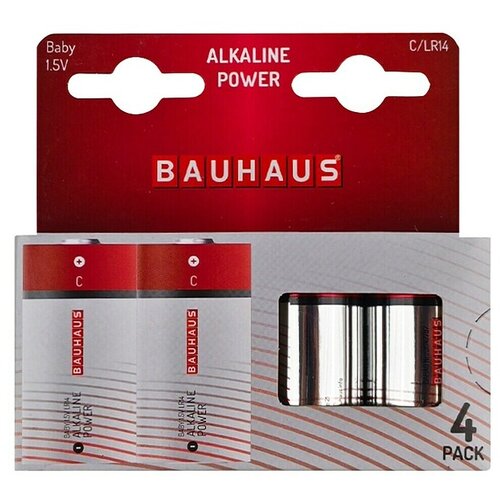 BAUHAUS Alkalna baterija POWER Baby C LR14 (Baby C, Alkalna (mangan), &Scaron;tevilo: 4 kos) Cene