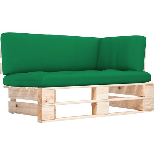 The Living Store Vrtni kotni kavč iz palet impregnirana borovina - Kotni Kavč Iz Palet, (21427735) Slike