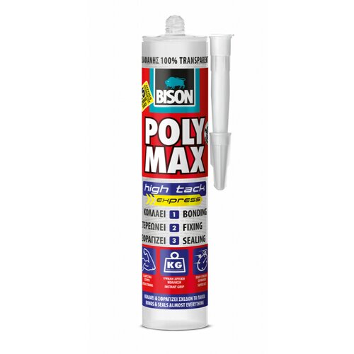 Bison poly max high tack transp crt 300G 256918 Cene