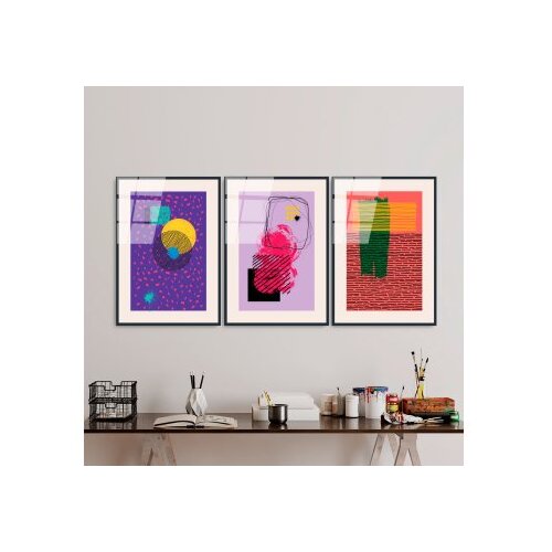 WALLXPERT dekorativna slika od kaljenog stakla (3 komada) uv 940 45 x 65 Cene