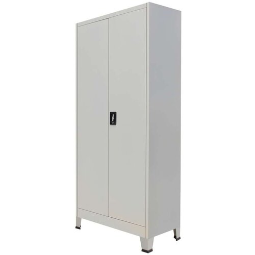 vidaXL Pisarniška omara z 2 vrati jeklo 90x40x180 cm siva Cene