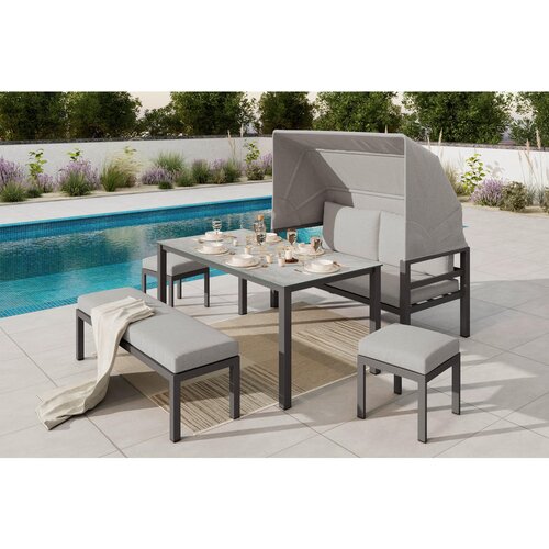 Ambia Garden vrtna lounge garnitura tkanina aluminij Cene