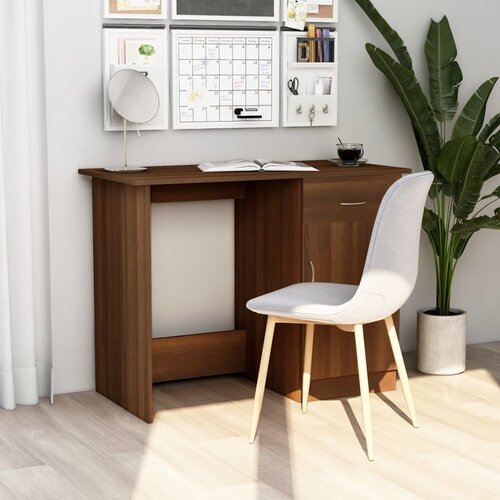 vidaXL Radni stol boja smeđeg hrasta 100x50x76 cm konstruirano drvo Cijene
