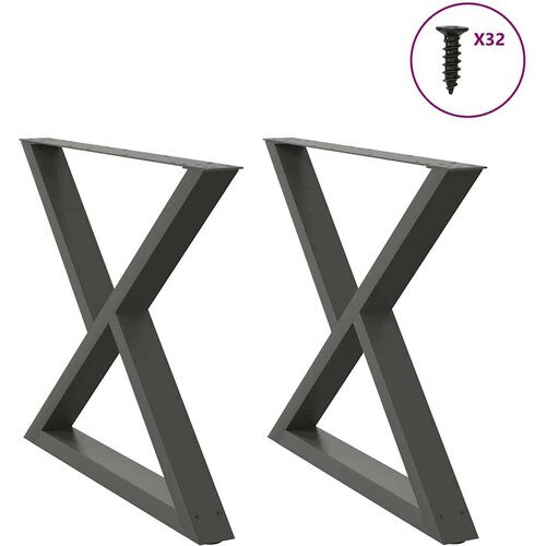  noge jedilne mize 2 kosa antracit 90x(72-73,3) cm jeklo Cene