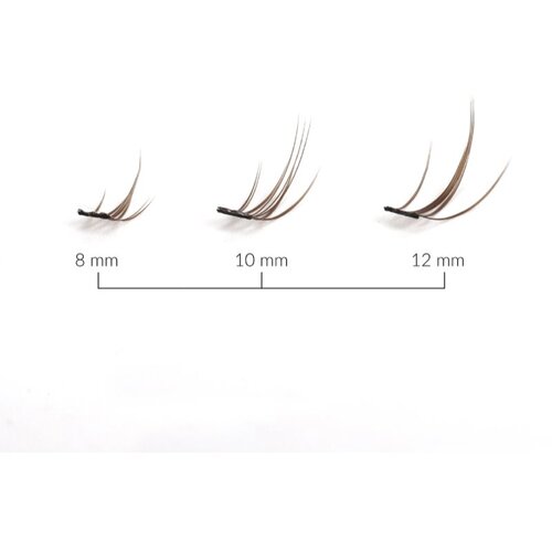 Lash Brow Bonding Eyelashes &amp;scaron;opaste lepilne trepalnice Extra Small Brownie 1 kos Slike