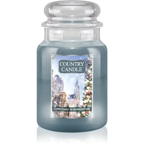 Country Candle Christmas In Manhattan dišeča sveča 680 g