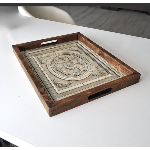 Aberto Design Poslužavnik REF024 48 x 38 x 4 cm, Šareni Cene