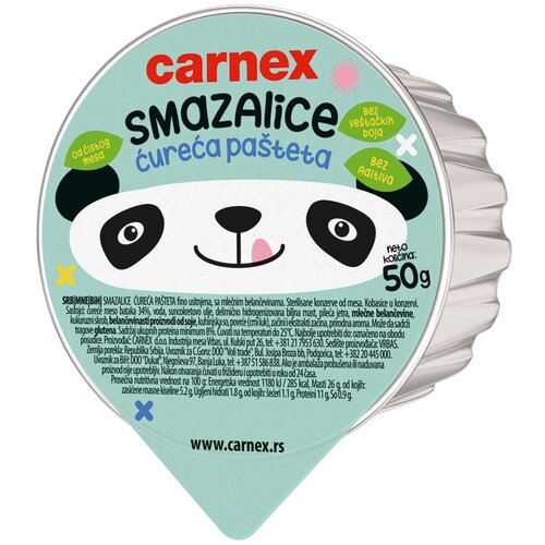 Carnex Smazalice cureca pasteta 50g Cene