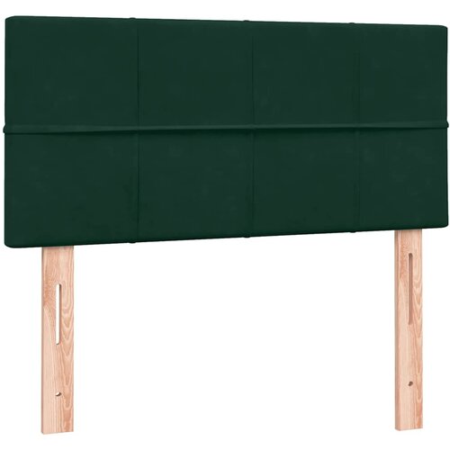 Box Spring krevet s madracem i LED tamnozeleni 80x220 cm bar&amp;scaron;un Slike