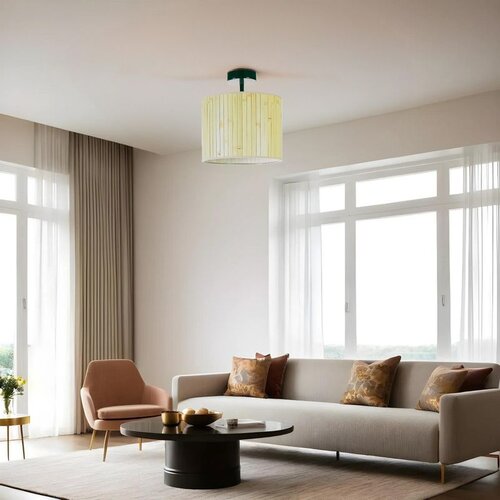 Opviq bambu 08 abajurlu plafonyer avize oakgreen chandelier Cene