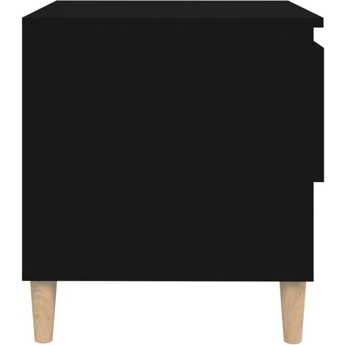  Noćni ormarići 2 kom crni 50 x 46 x 50 cm od konstruiranog drva Slike